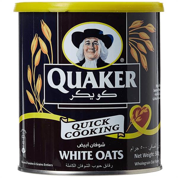Quaker Quick Cooking White Oats Jar Imported